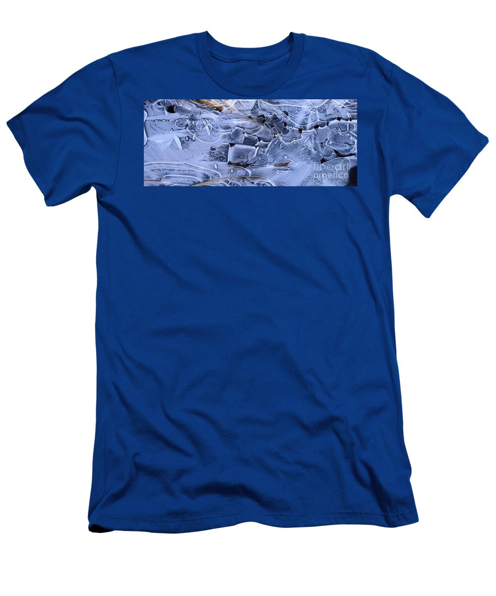 Ice T-Shirt featuring the photograph Ice Crystal Art by Michele Penner