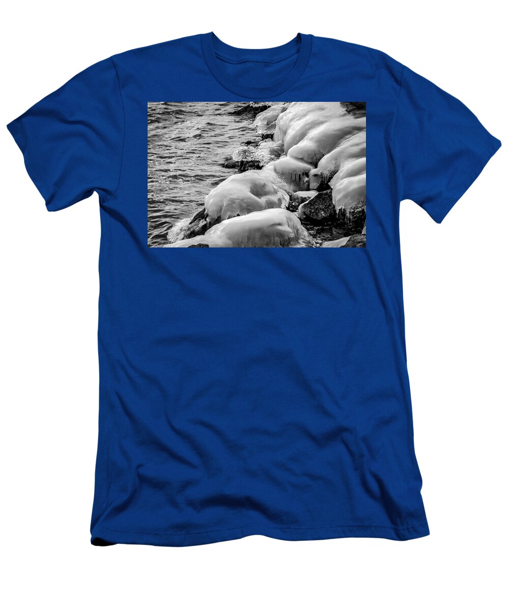 Ice T-Shirt featuring the photograph Ice Water by Ray Congrove