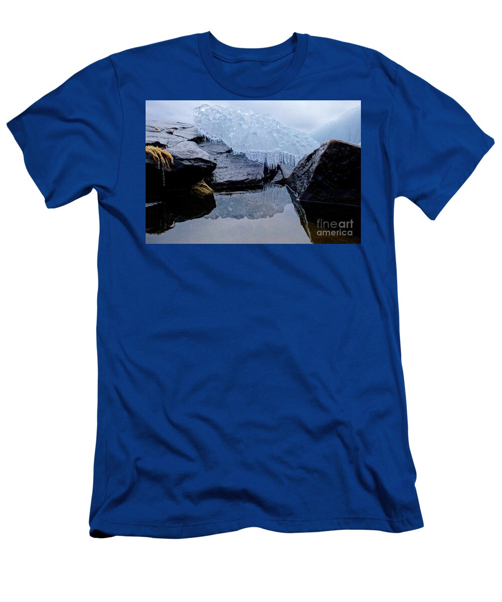 Ice T-Shirt featuring the photograph Icy Reflections by Sandra Updyke