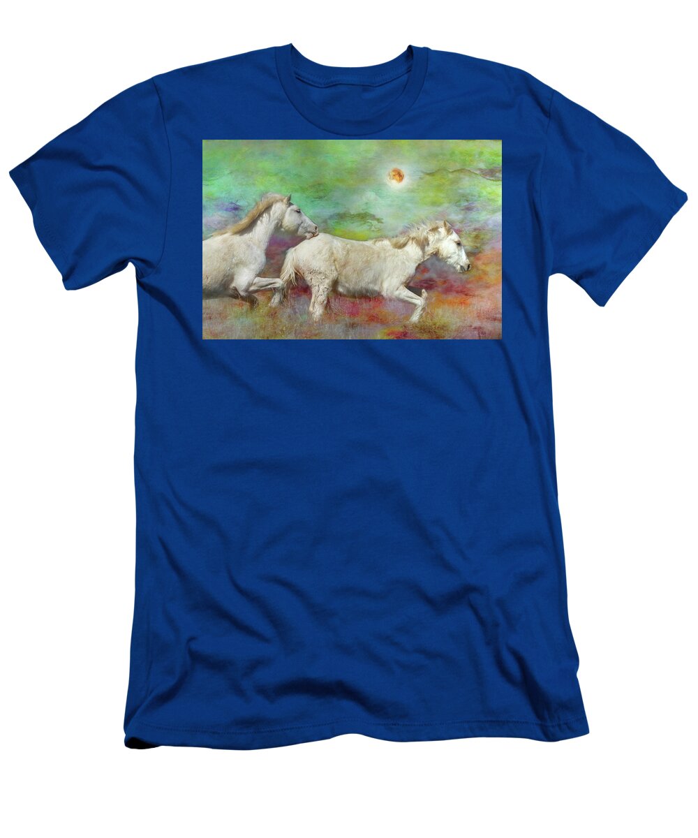 Wild Horses T-Shirt featuring the photograph In Another Time Another Place... by Belinda Greb