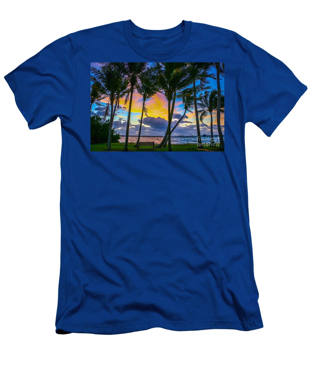 Sunrise T-Shirt featuring the photograph Indian River Sunrise by Tom Claud