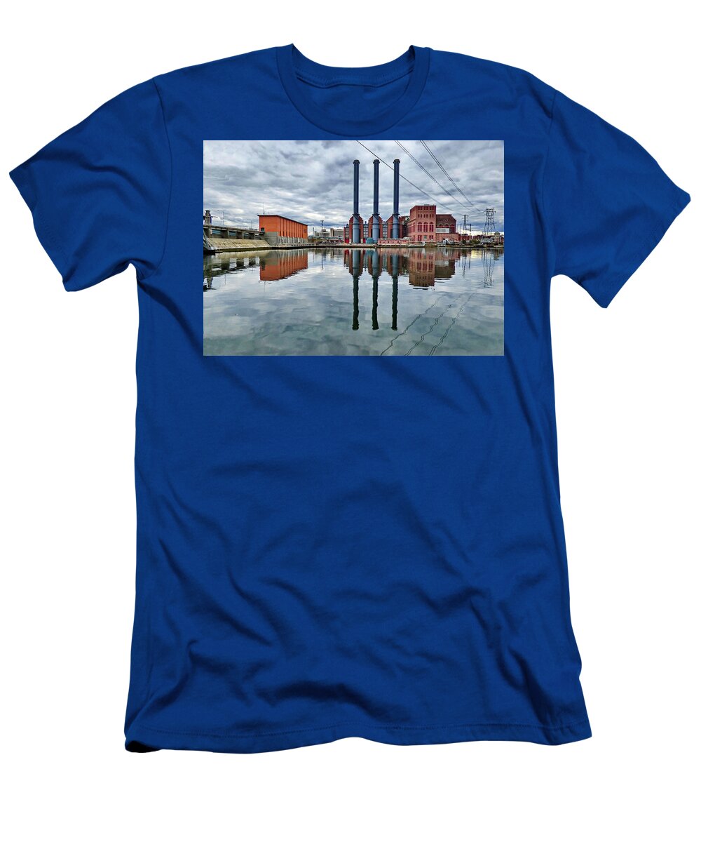 Providence T-Shirt featuring the photograph Industrial Landscape by Lyuba Filatova
