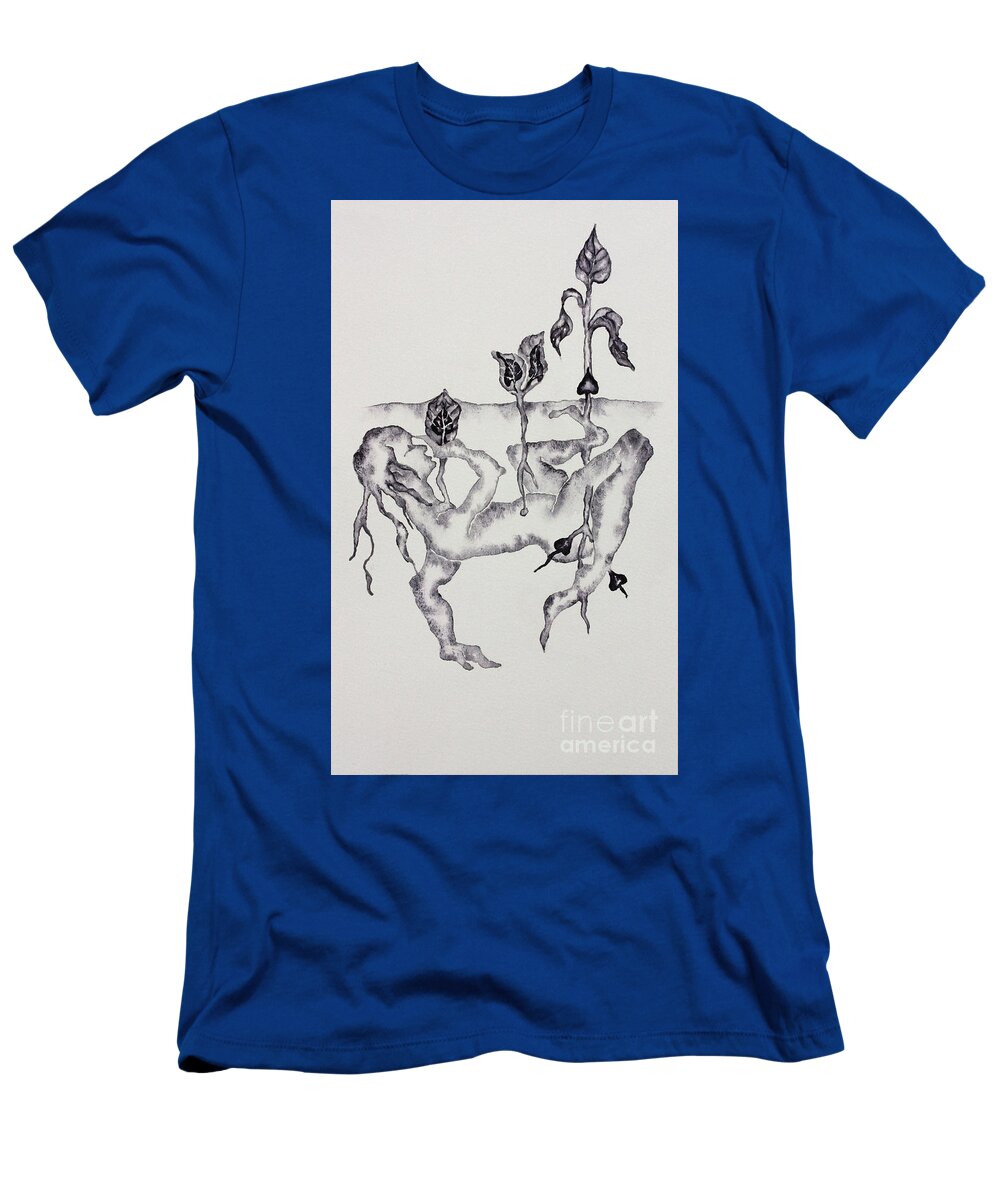 Jack Of Spades T-Shirt featuring the painting Jack of Spades by Srishti Wilhelm