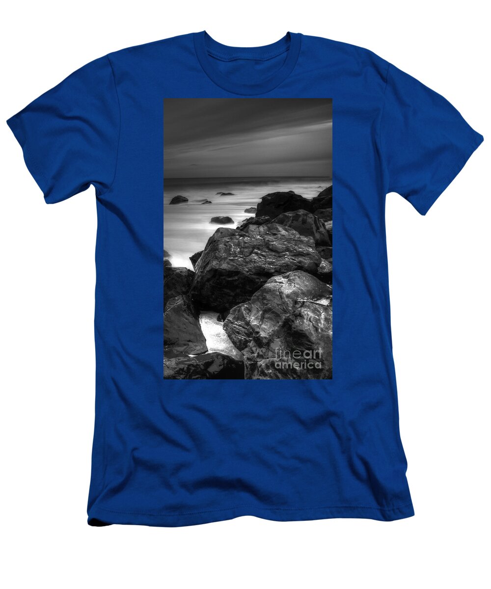 Paul Ward T-Shirt featuring the photograph Jersey Shore at Night by Paul Ward