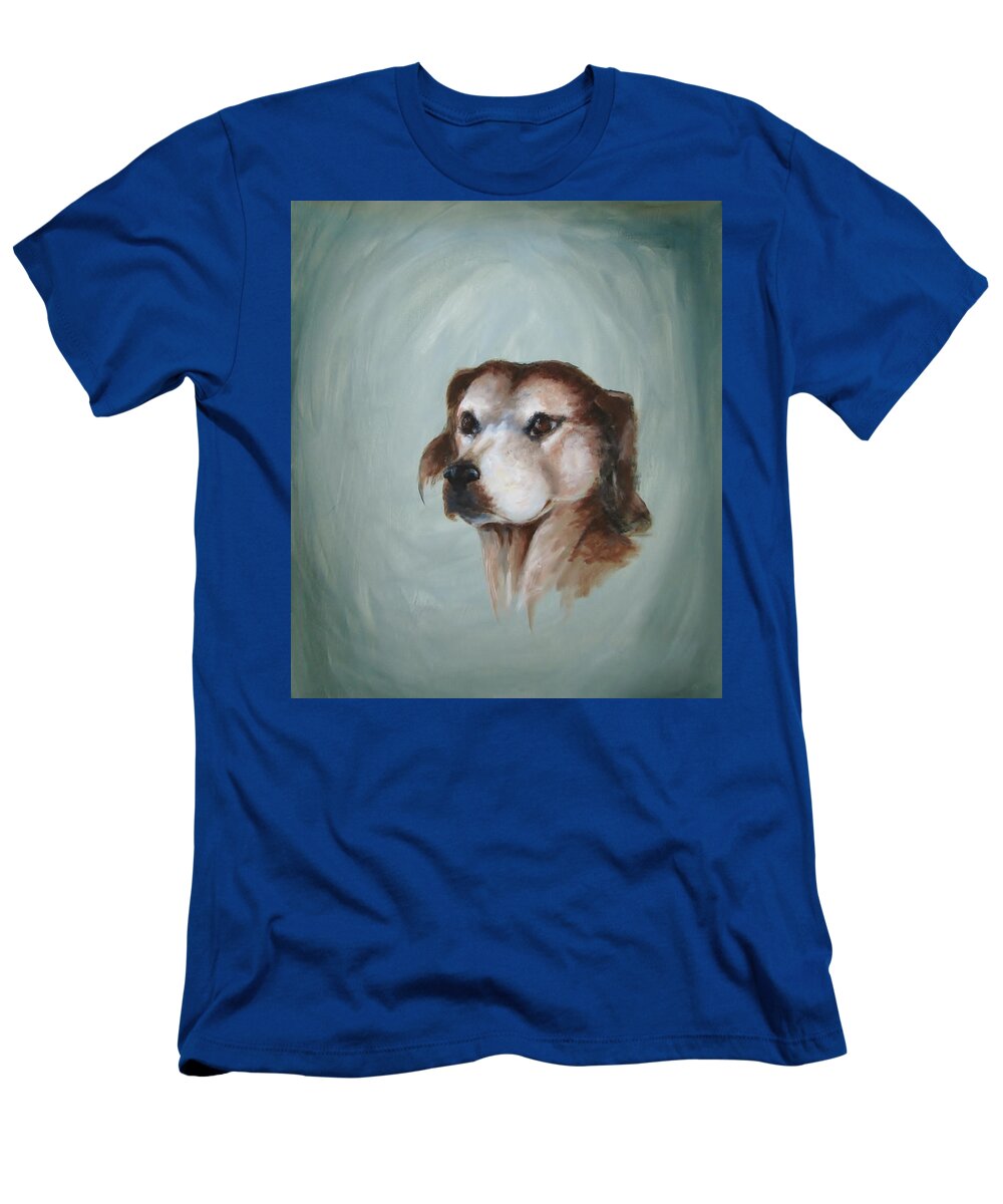 Buddy T-Shirt featuring the painting John's Buddy by Patricia Kanzler