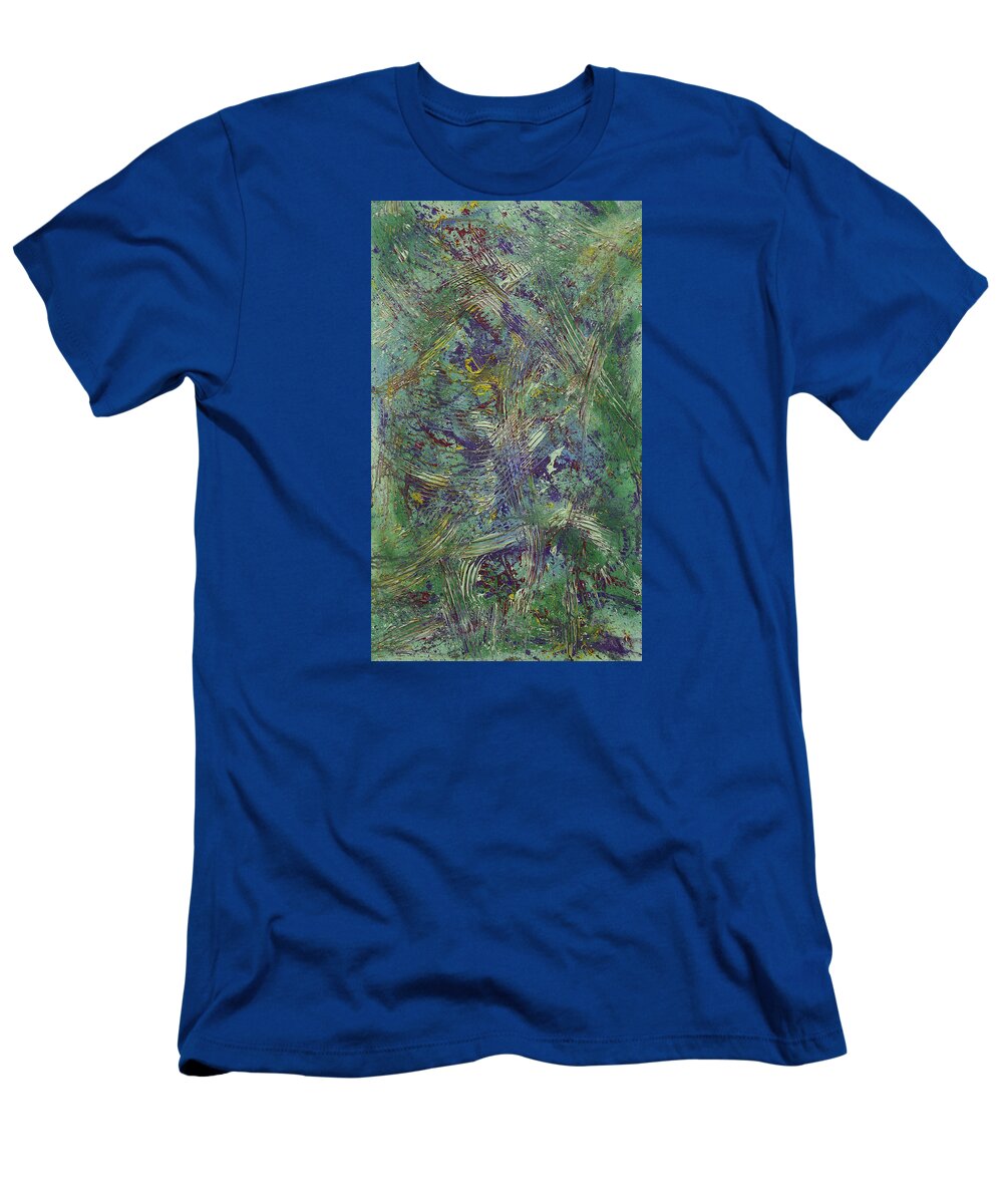 Abstract T-Shirt featuring the painting Kanibus by Julius Hannah