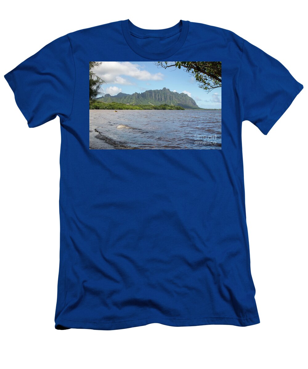 Kuoloa T-Shirt featuring the photograph Kuoloa 1 Mountain Range by Cheryl Del Toro