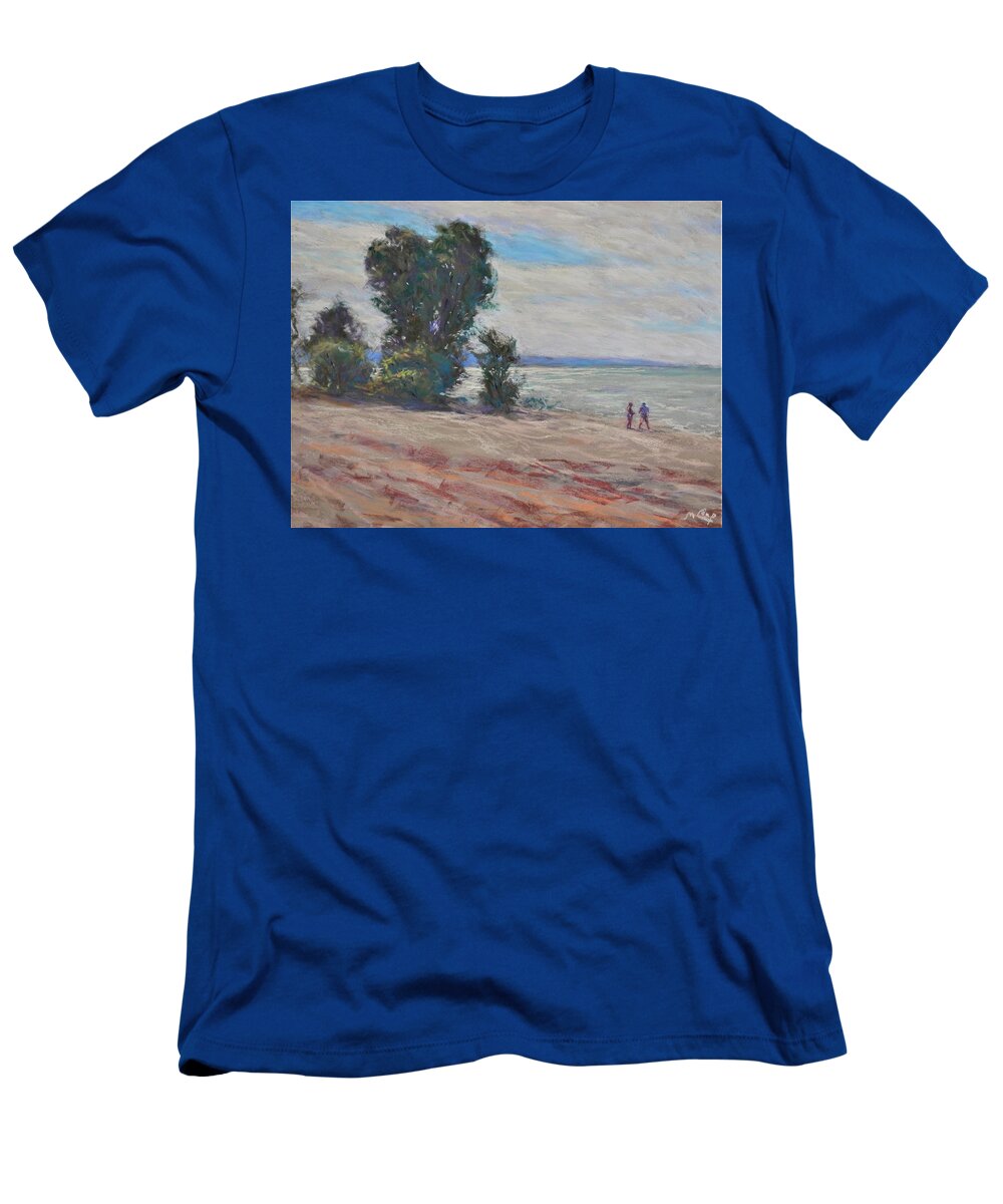 Nature T-Shirt featuring the painting Labor Day Weekend by Michael Camp
