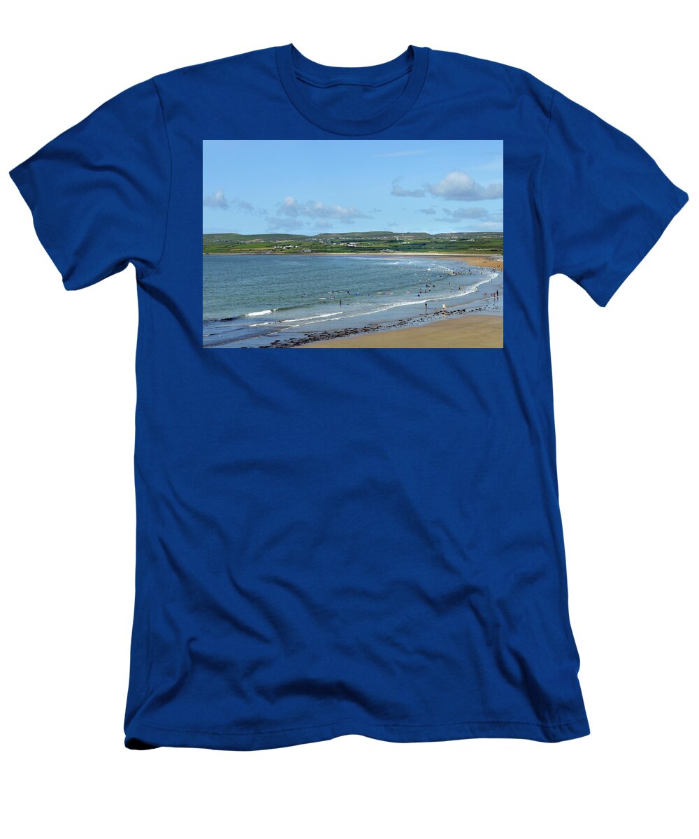 Lahinch Beach T-Shirt featuring the photograph Lahinch Beach by Terence Davis