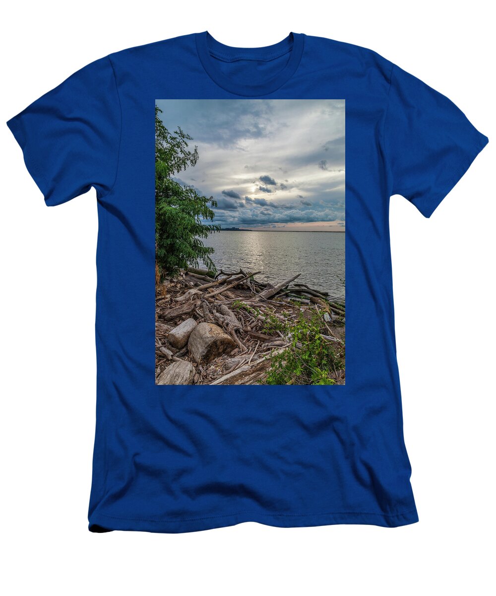 Lake Erie T-Shirt featuring the photograph Lake Erie Serenade by Lon Dittrick