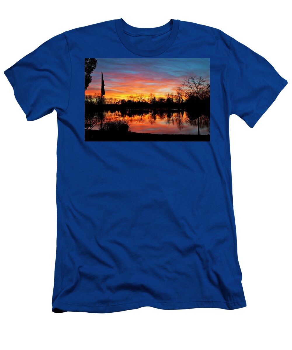 Autumn T-Shirt featuring the photograph Lake Shangrila by Jill Love