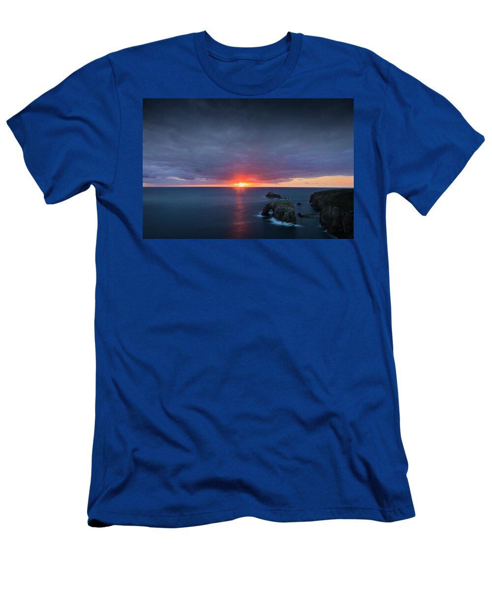 Land T-Shirt featuring the photograph Land's End by Dominique Dubied