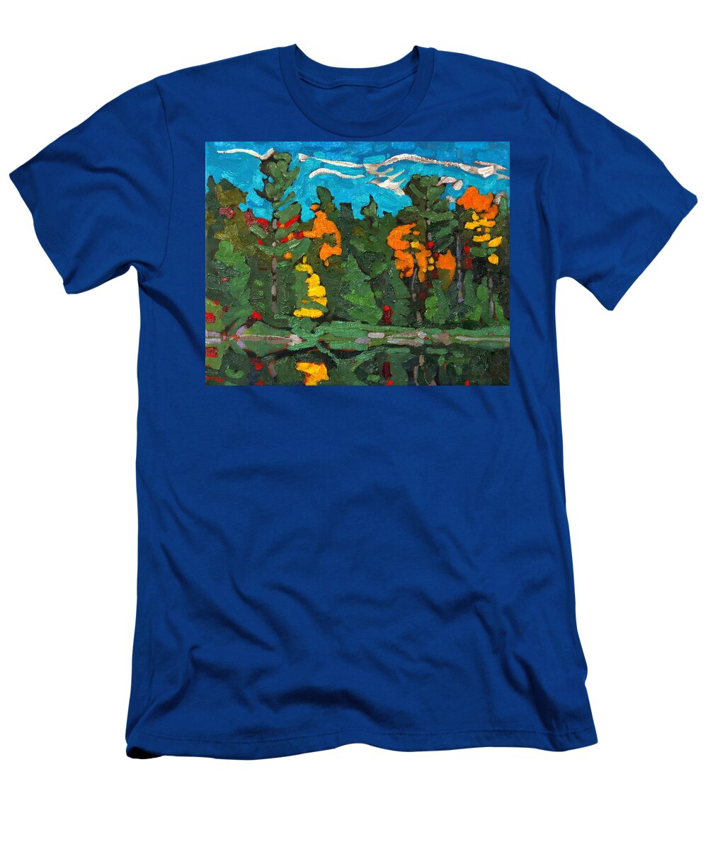 1824 T-Shirt featuring the painting Late Afternoon October by Phil Chadwick