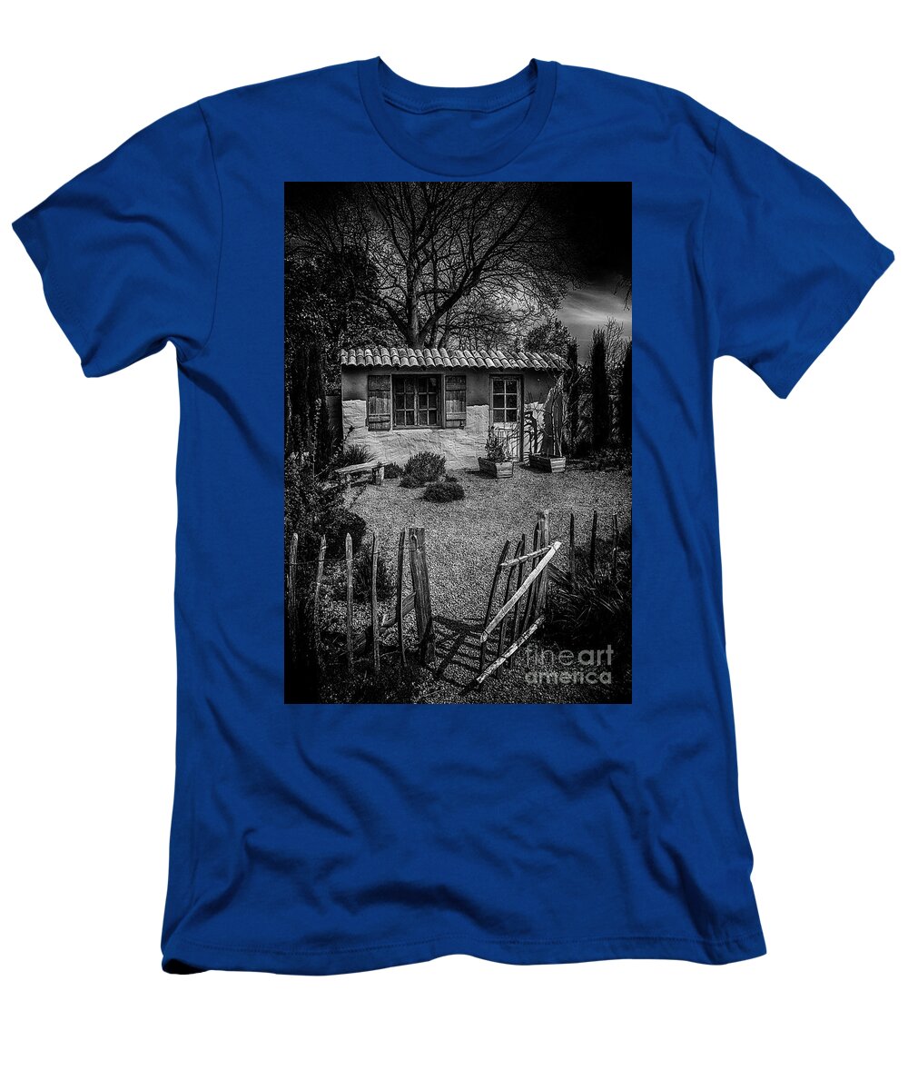 Garden T-Shirt featuring the photograph Le Jardin de Vincent Black and White by Chris Thaxter