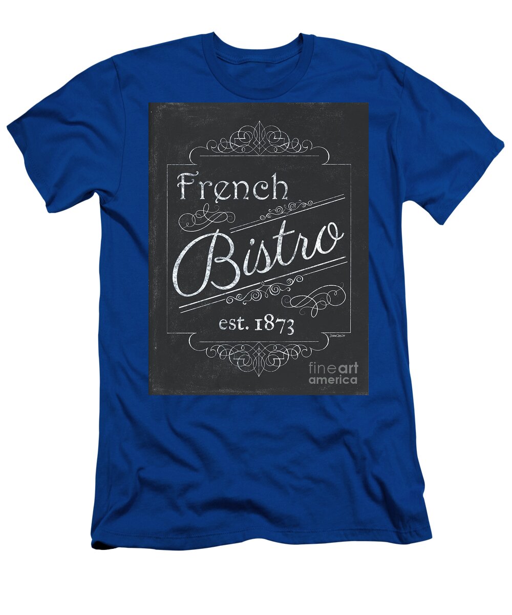 Cafe T-Shirt featuring the painting Le Petite Bistro 4 by Debbie DeWitt