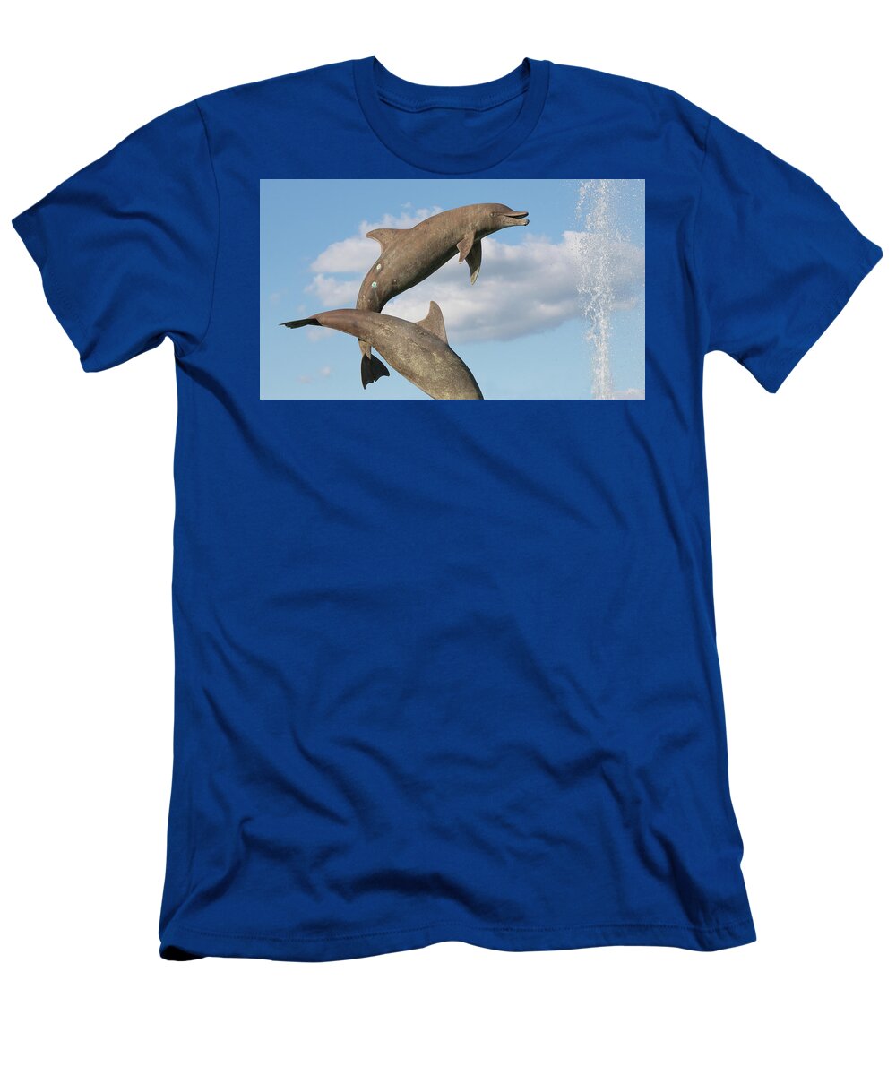 Bay Front Park T-Shirt featuring the photograph Leap For Joy by Richard Goldman