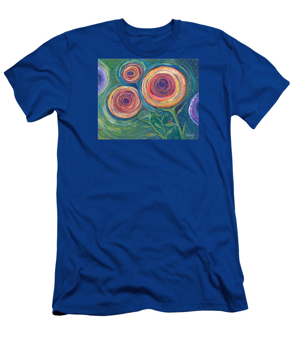 Flowers T-Shirt featuring the painting Be the Light by Tanielle Childers
