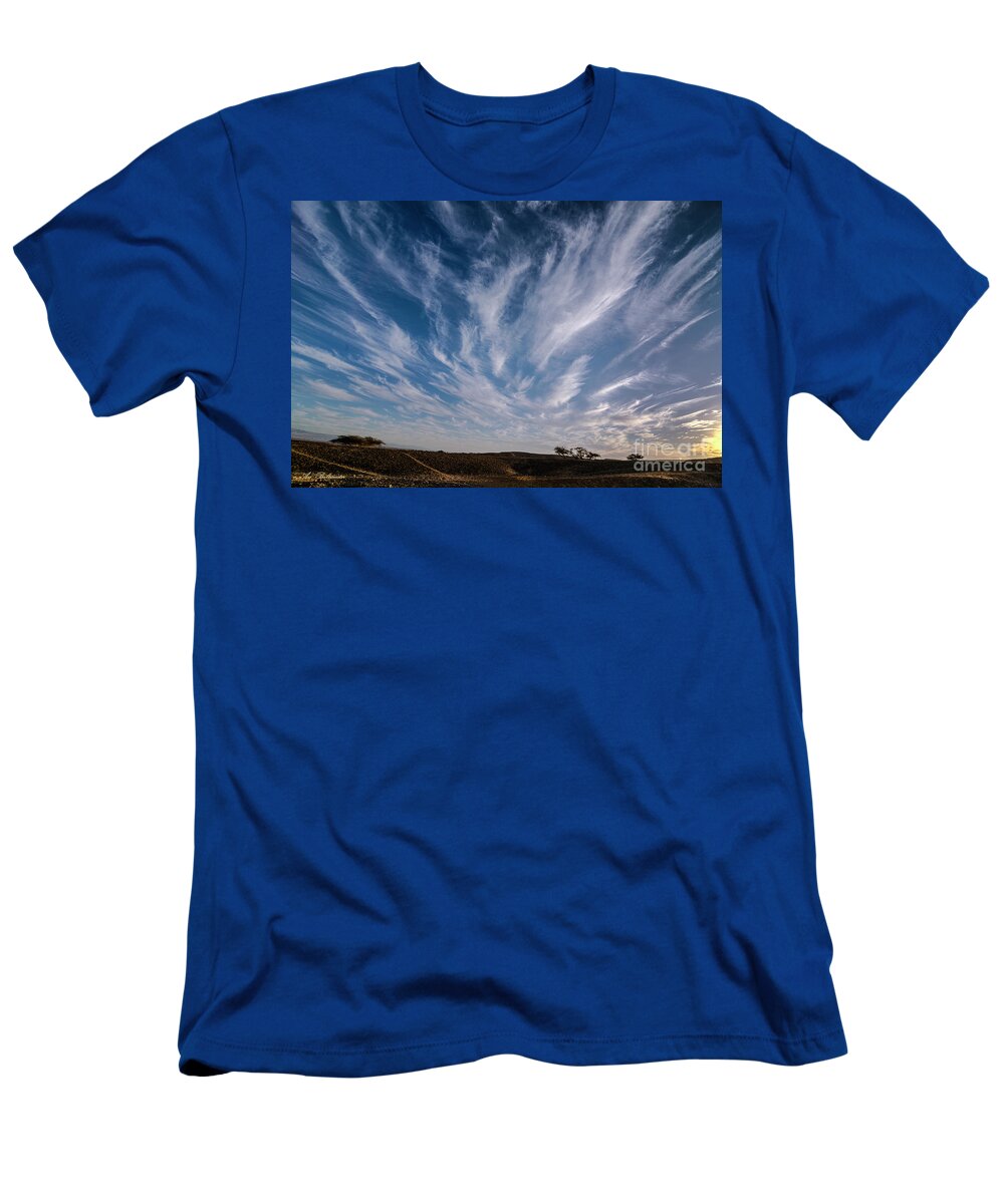 Sky T-Shirt featuring the photograph Like feathers in the sky by Arik Baltinester