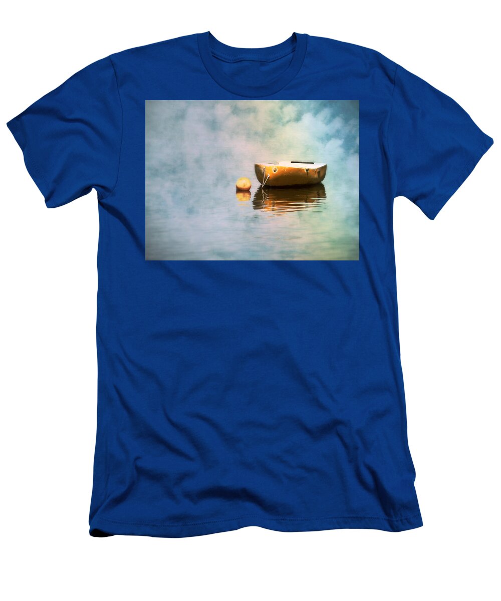 Little Yellow Boat T-Shirt featuring the photograph Little Yellow Boat by Micki Findlay