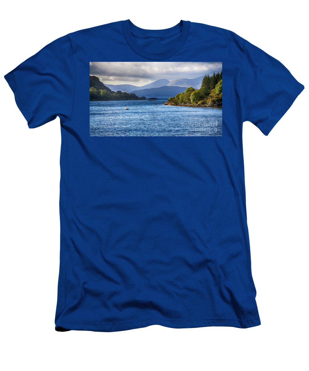 Isle Of Mull T-Shirt featuring the photograph Looking to the Isle of Mull 3 by Chris Thaxter