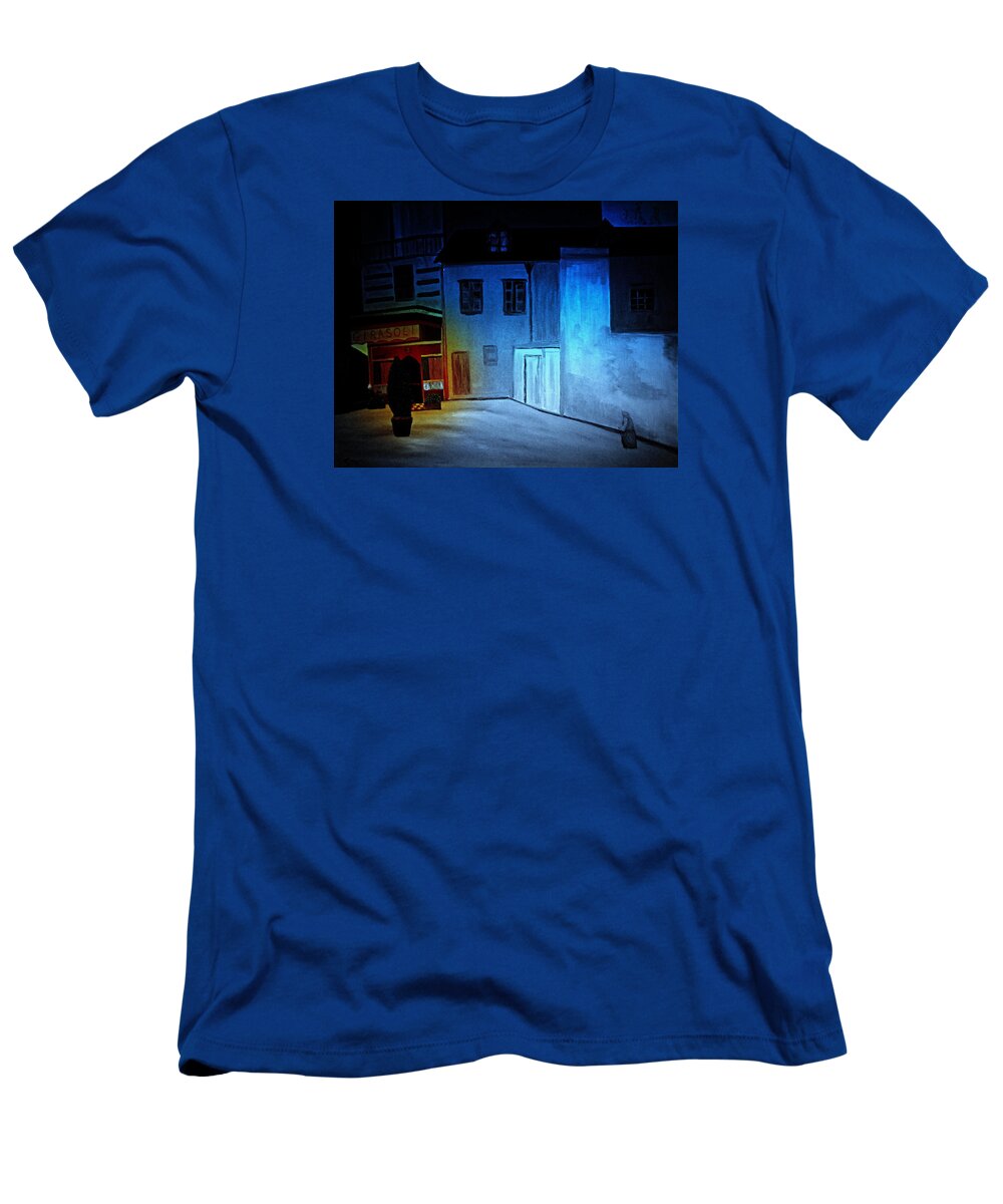 Italy T-Shirt featuring the painting Love in San Fele by Bill OConnor