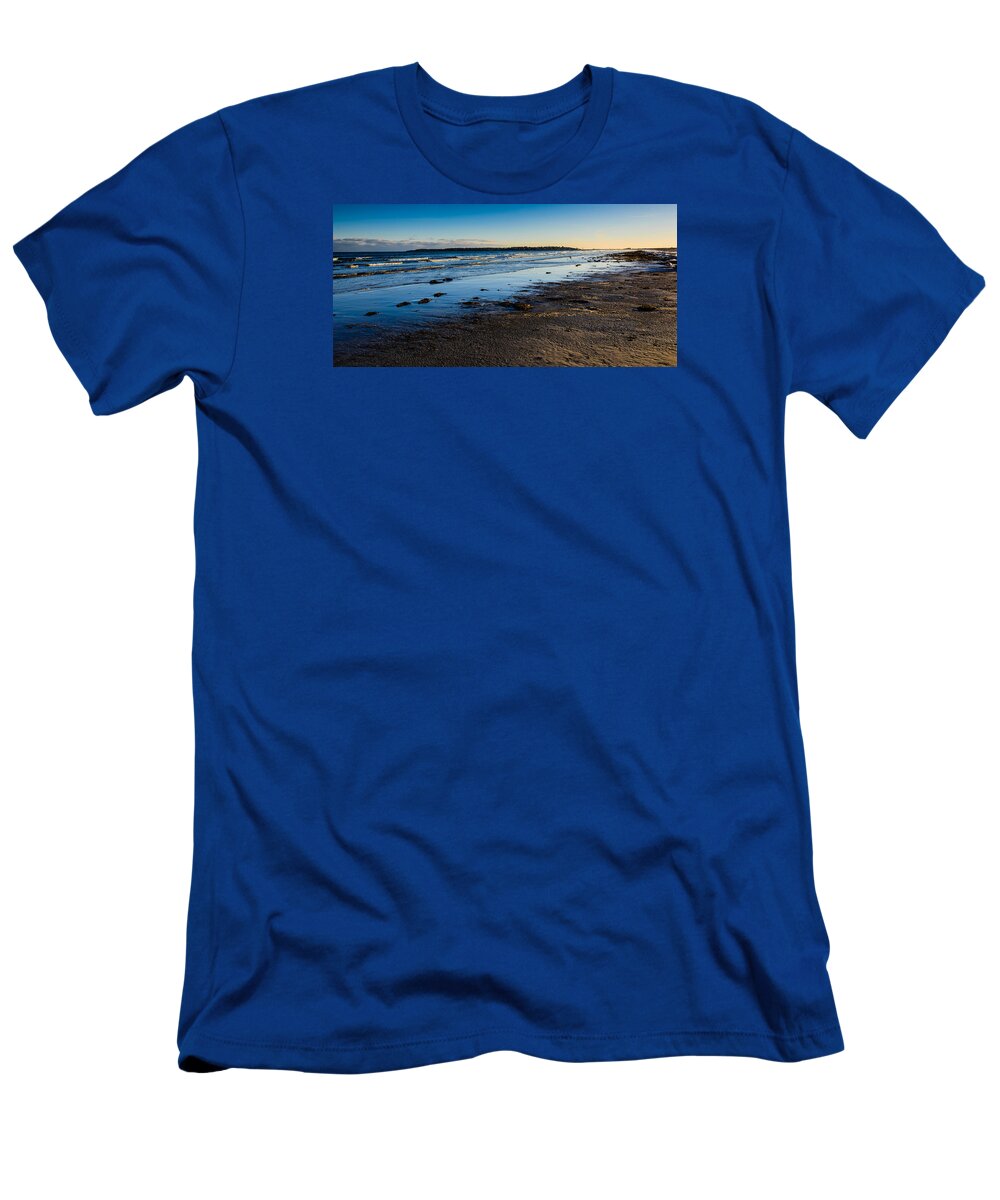 Low Tide T-Shirt featuring the photograph Low Tide in Winter by Robert McKay Jones