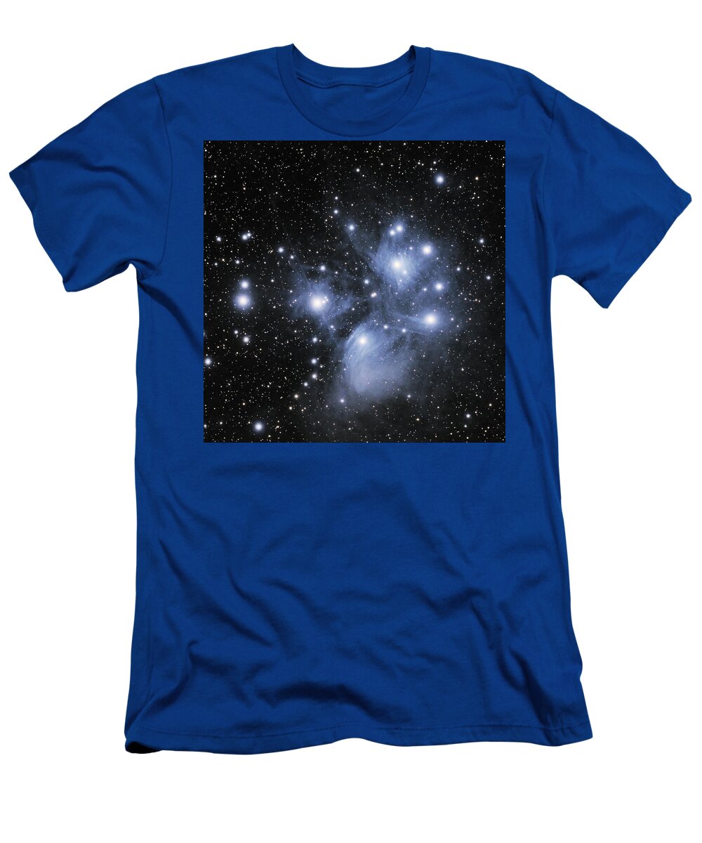 Cluster T-Shirt featuring the photograph M45--the Pleiades by Alan Vance Ley