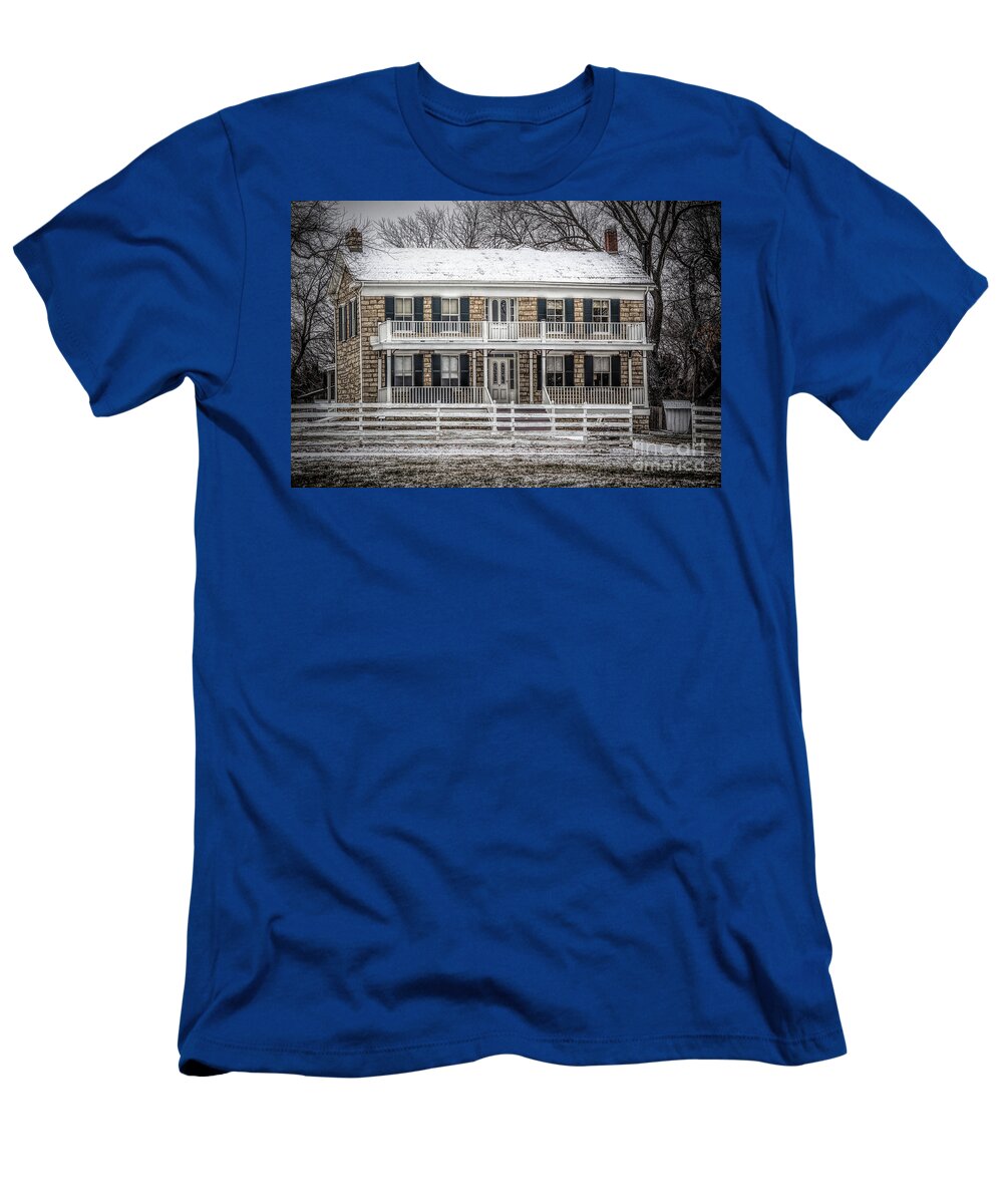 Mahaffie T-Shirt featuring the photograph Mahaffie Stagecoach Stop by Lynn Sprowl
