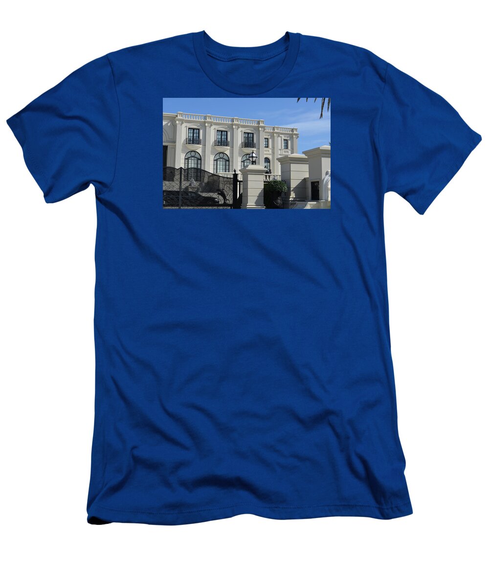 Mansion T-Shirt featuring the photograph Mansion at the beach by Edgar Soto
