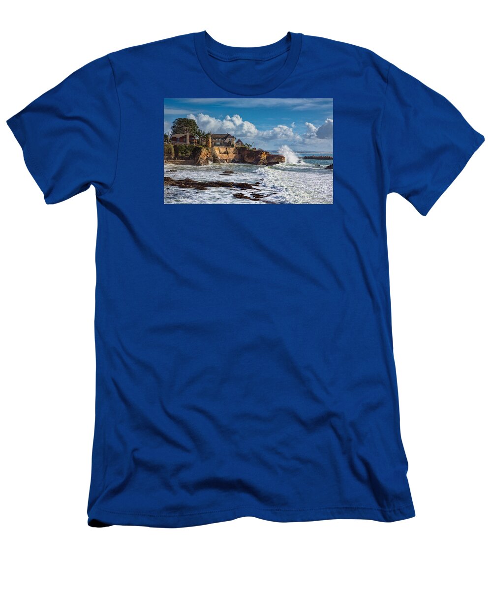 Mansion T-Shirt featuring the photograph Mansion On The Cliffs by Mimi Ditchie