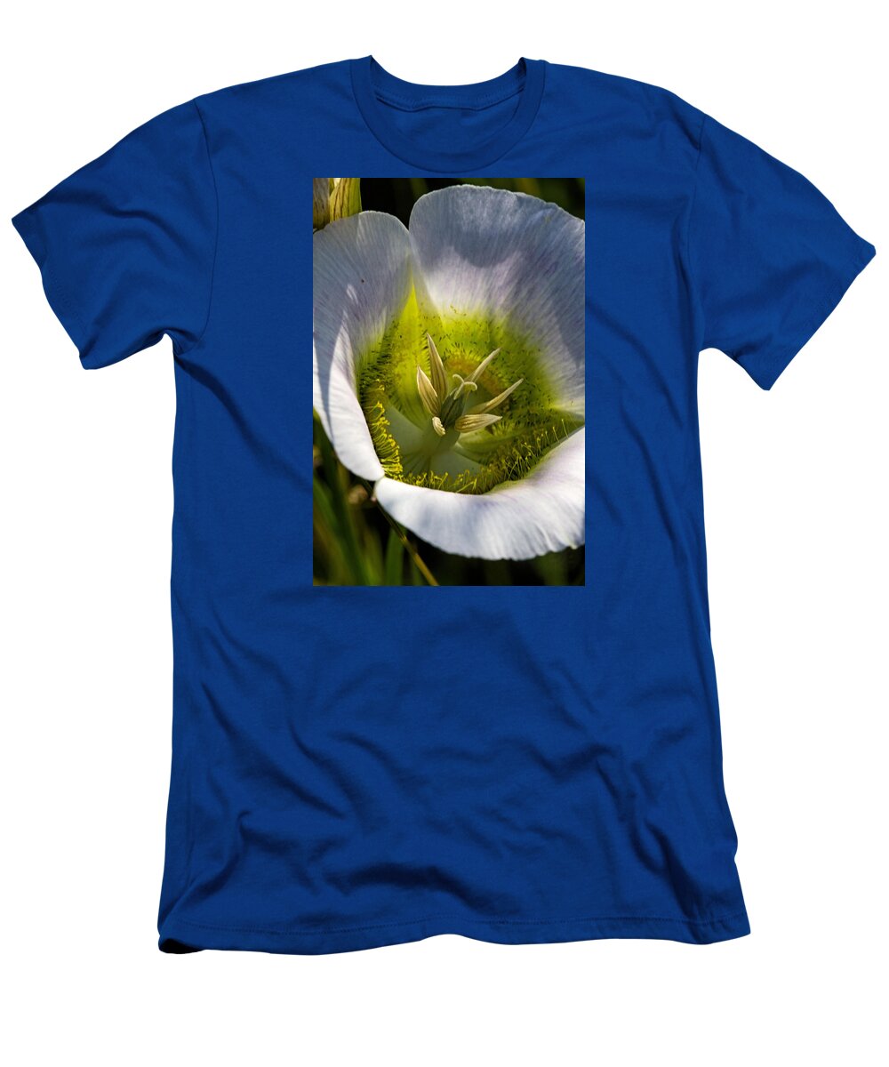 Botanical T-Shirt featuring the photograph Mariposa Lily by Alana Thrower