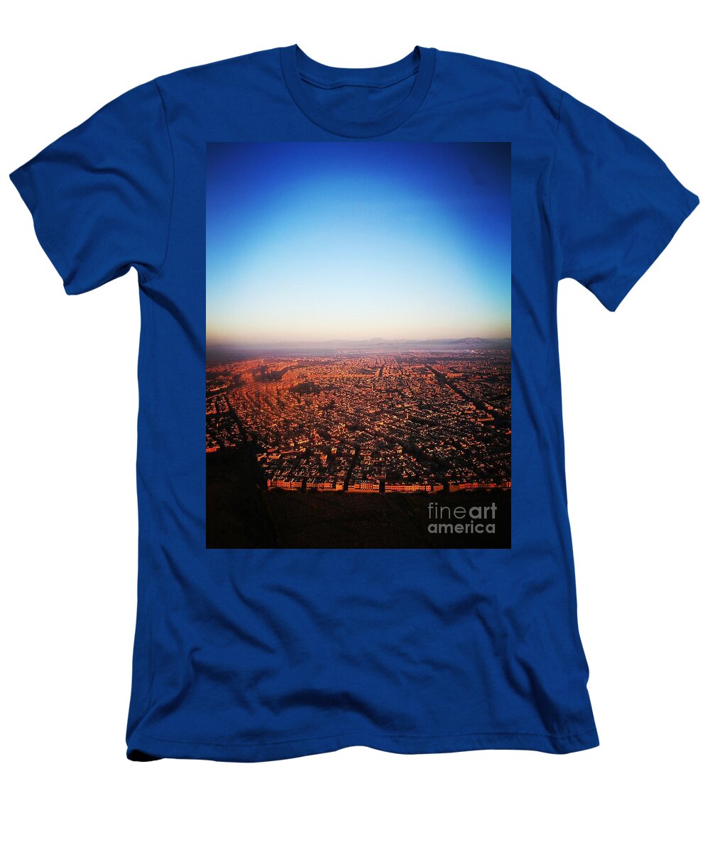 Landscape T-Shirt featuring the photograph Marrakech aerial by Jarek Filipowicz