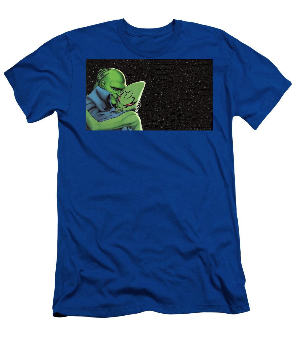 Martian Manhunter T-Shirt featuring the digital art Martian Manhunter by Super Lovely