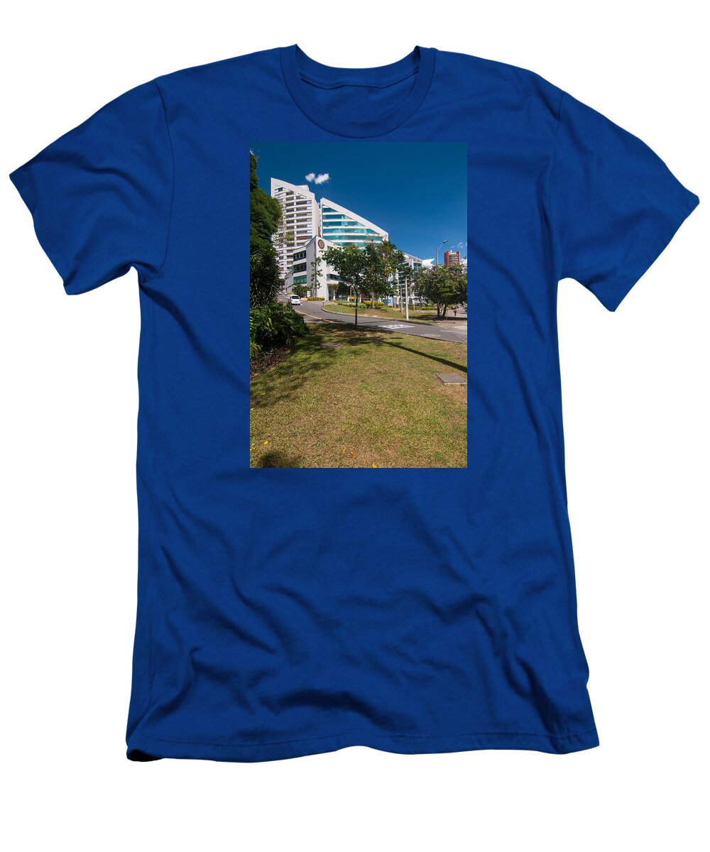 Landscape T-Shirt featuring the photograph Medellin Financial District, Columbia by Robert McKinstry
