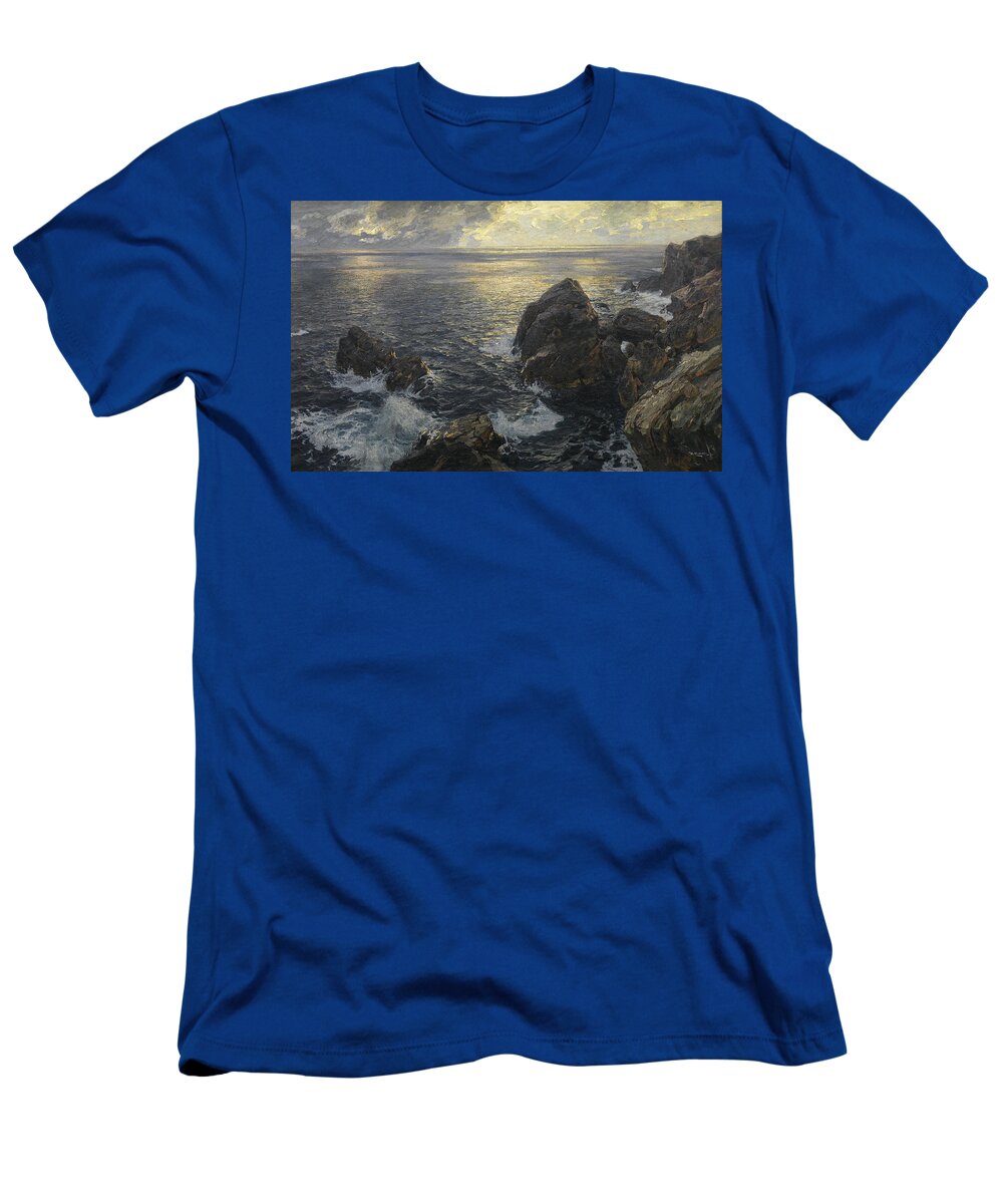 Willy Hamacher T-Shirt featuring the painting Meeresweite by Willy Hamacher