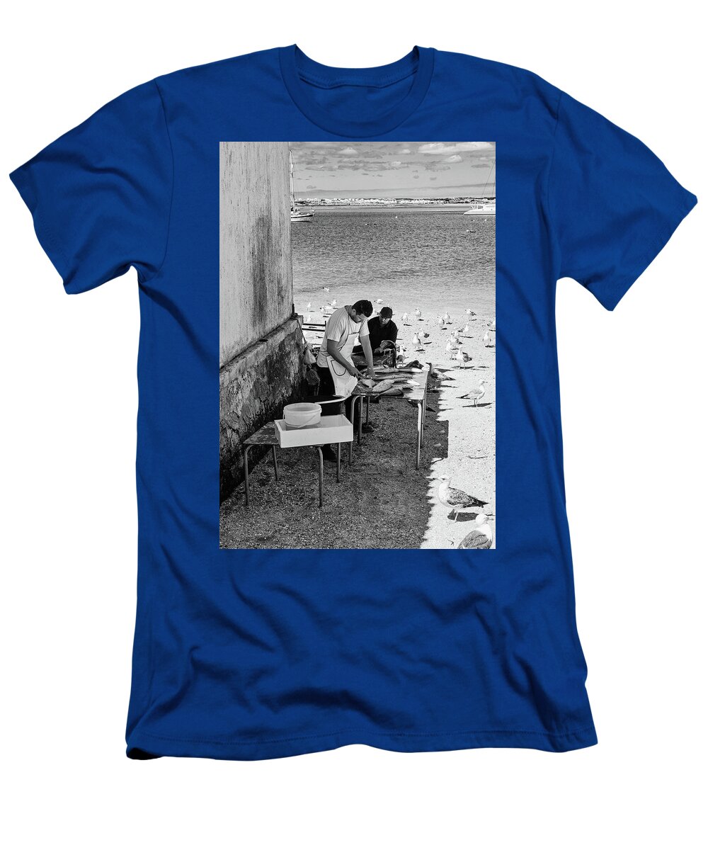 Men T-Shirt featuring the photograph Men at Work by Jeff Townsend
