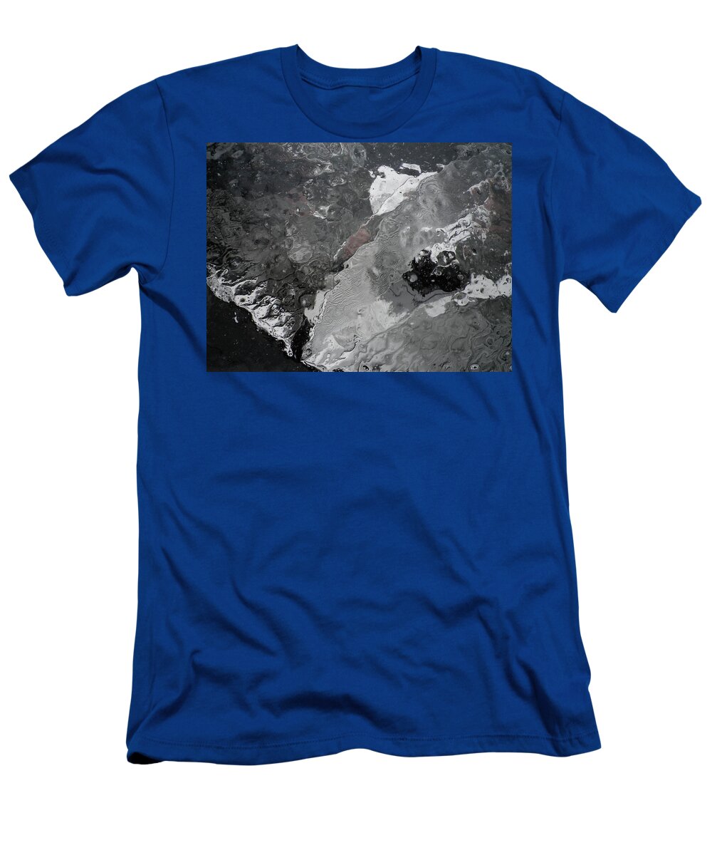 Ice T-Shirt featuring the photograph Mercurial Ice Abstract by Richard Brookes