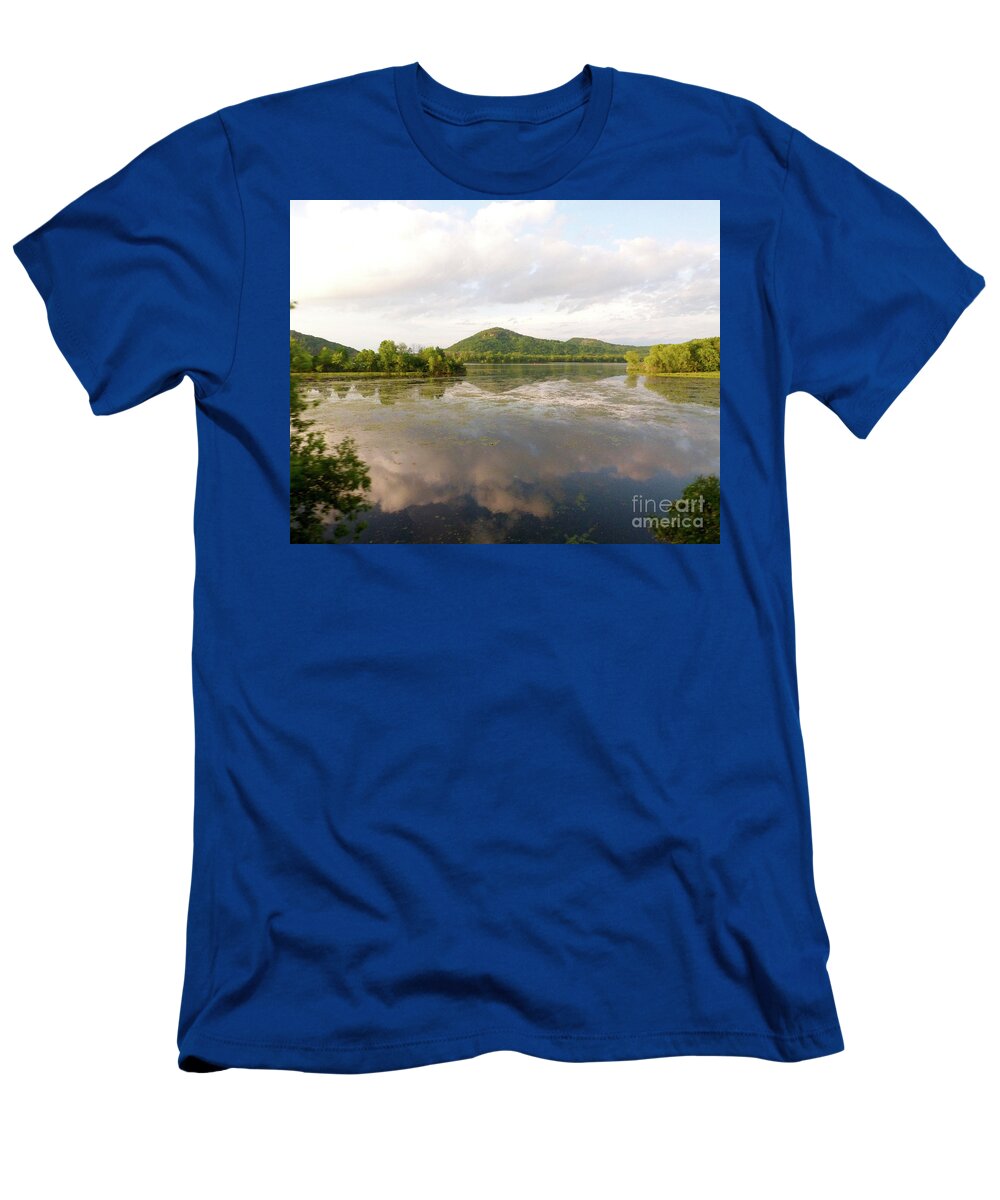 Midwest T-Shirt featuring the photograph Midwest Lake and sky reflection by Paula Joy Welter
