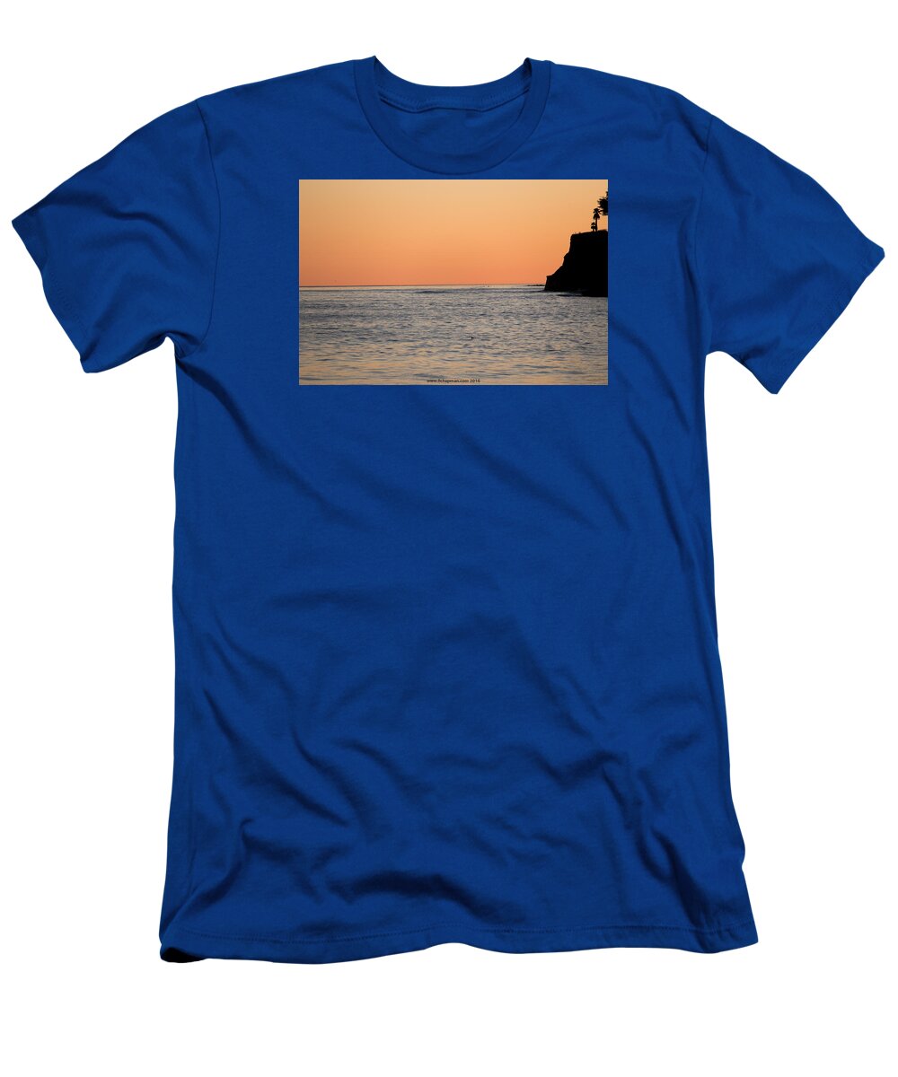 Capitola T-Shirt featuring the photograph Minimalist Sunset by Lora Lee Chapman