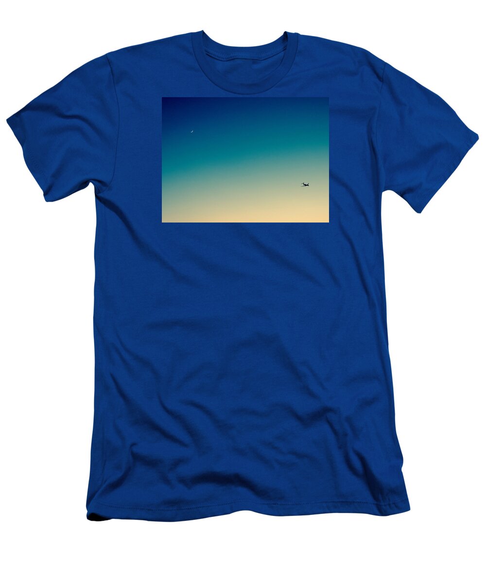 Moon T-Shirt featuring the photograph Moon Flight by Tiffany Marchbanks