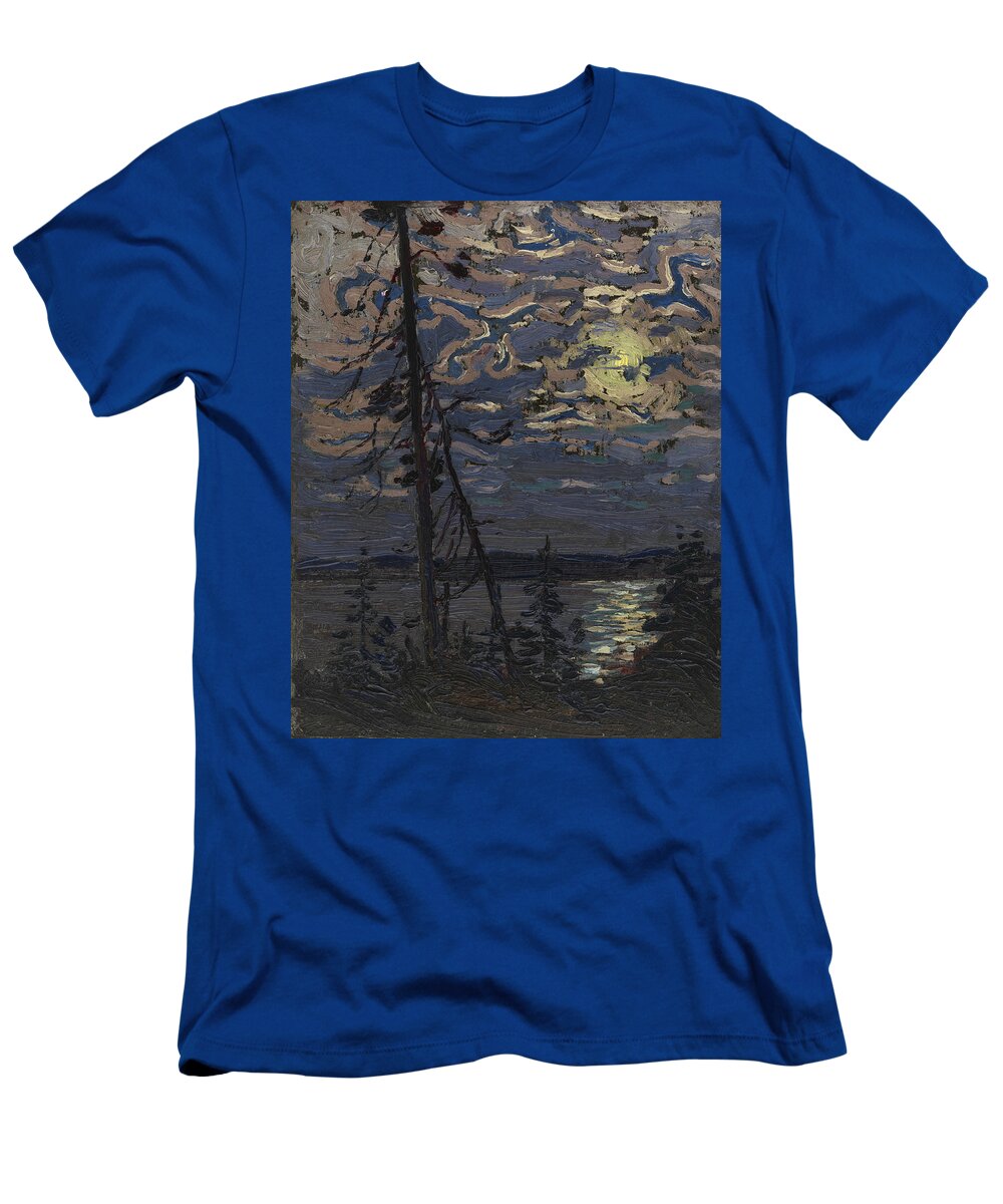 20th Century Art T-Shirt featuring the painting Moonlight by Tom Thomson