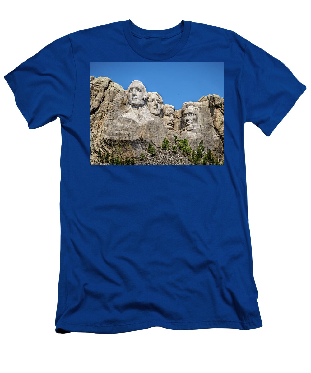 National Memorial T-Shirt featuring the photograph Mount Rushmore by Jaime Mercado