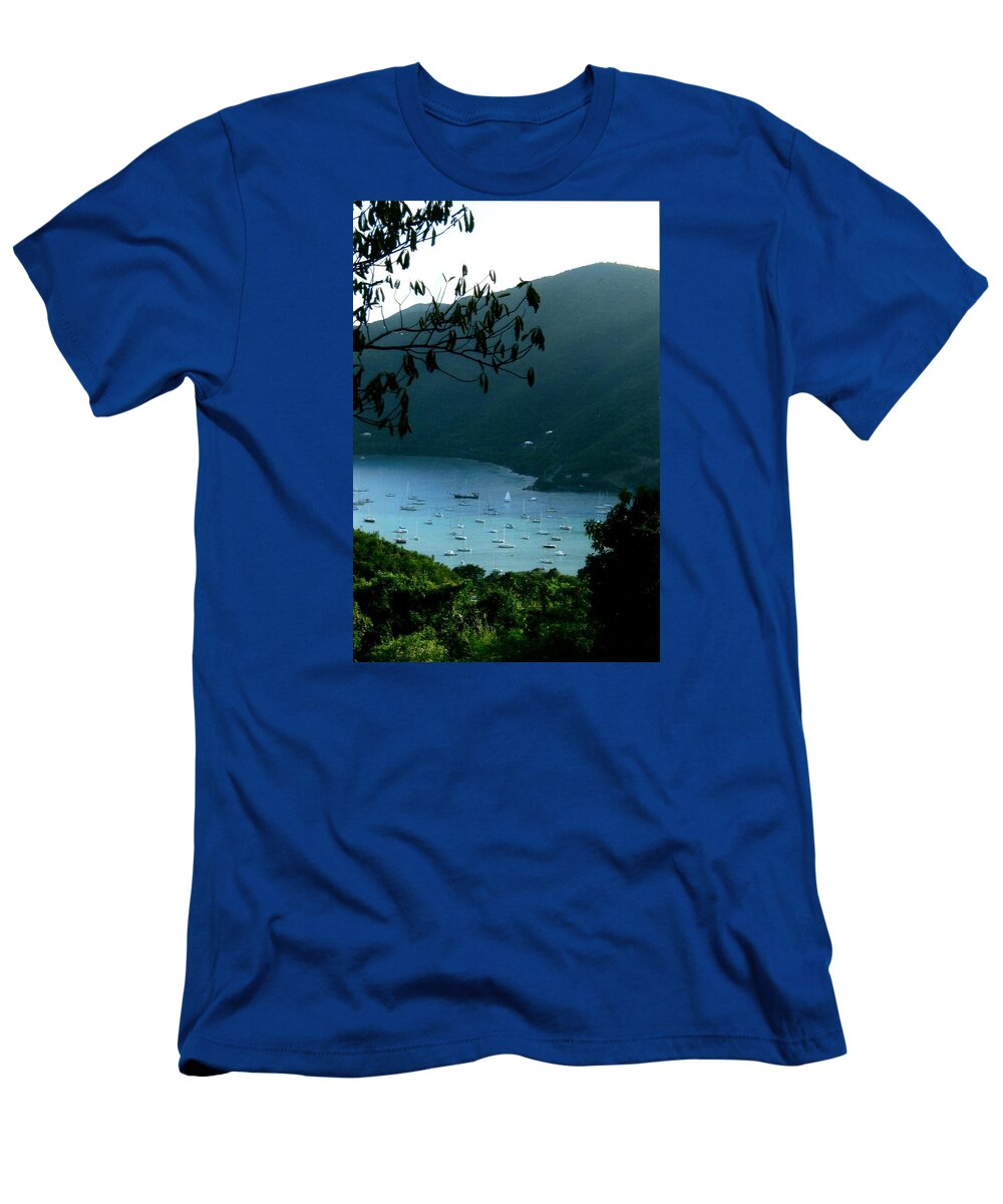 Coral Bay T-Shirt featuring the photograph Mountainside Coral Bay by Robert Nickologianis