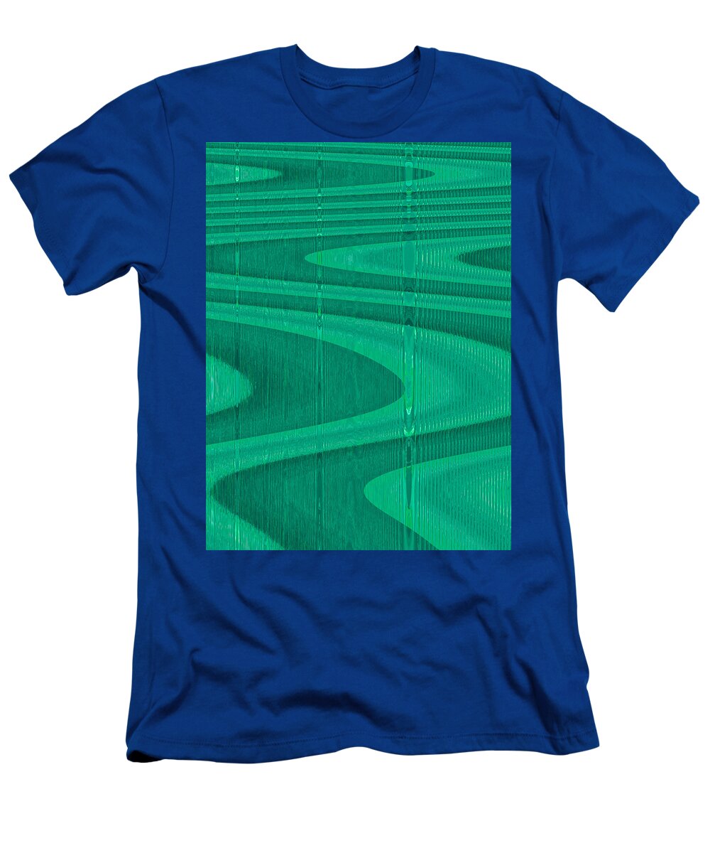 Moveonart! Digital Gallery Lower Nob Hill San Francisco California Jacob Kanduch T-Shirt featuring the digital art MoveOnArt Green Pathways 1 by MovesOnArt Jacob