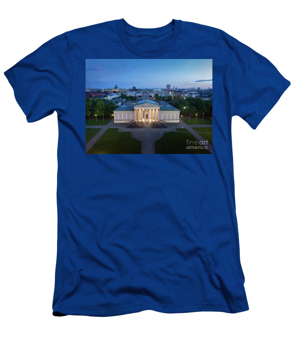 Dji T-Shirt featuring the photograph Munich Koenigsplatz impressions by Hannes Cmarits