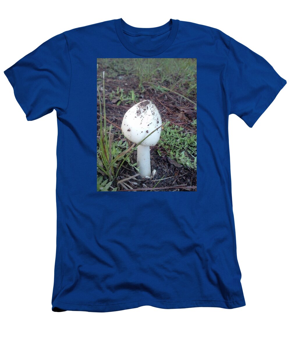 Mushroom T-Shirt featuring the photograph Mushroom in the Grass by Pamela Henry