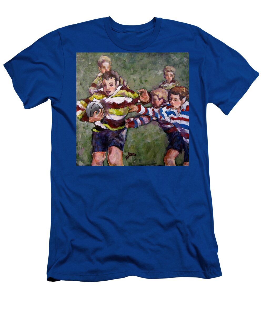Soccer T-Shirt featuring the painting My Ball by Barbara O'Toole