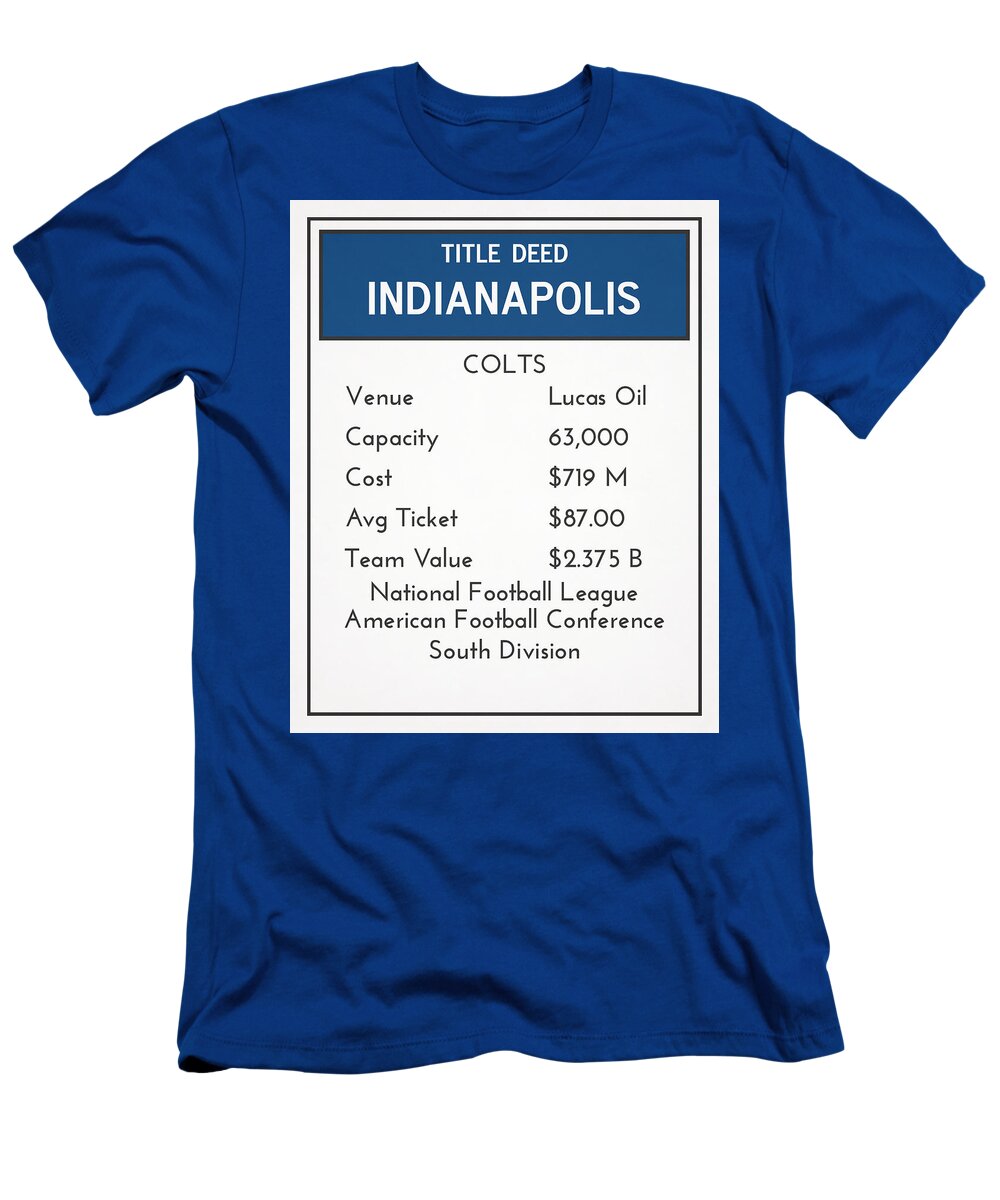 My Nfl Indianapolis Colts Monopoly Card T-Shirt
