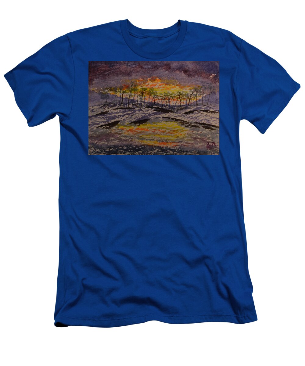 Mystery Shore T-Shirt featuring the photograph Mystery Shore by Warren Thompson