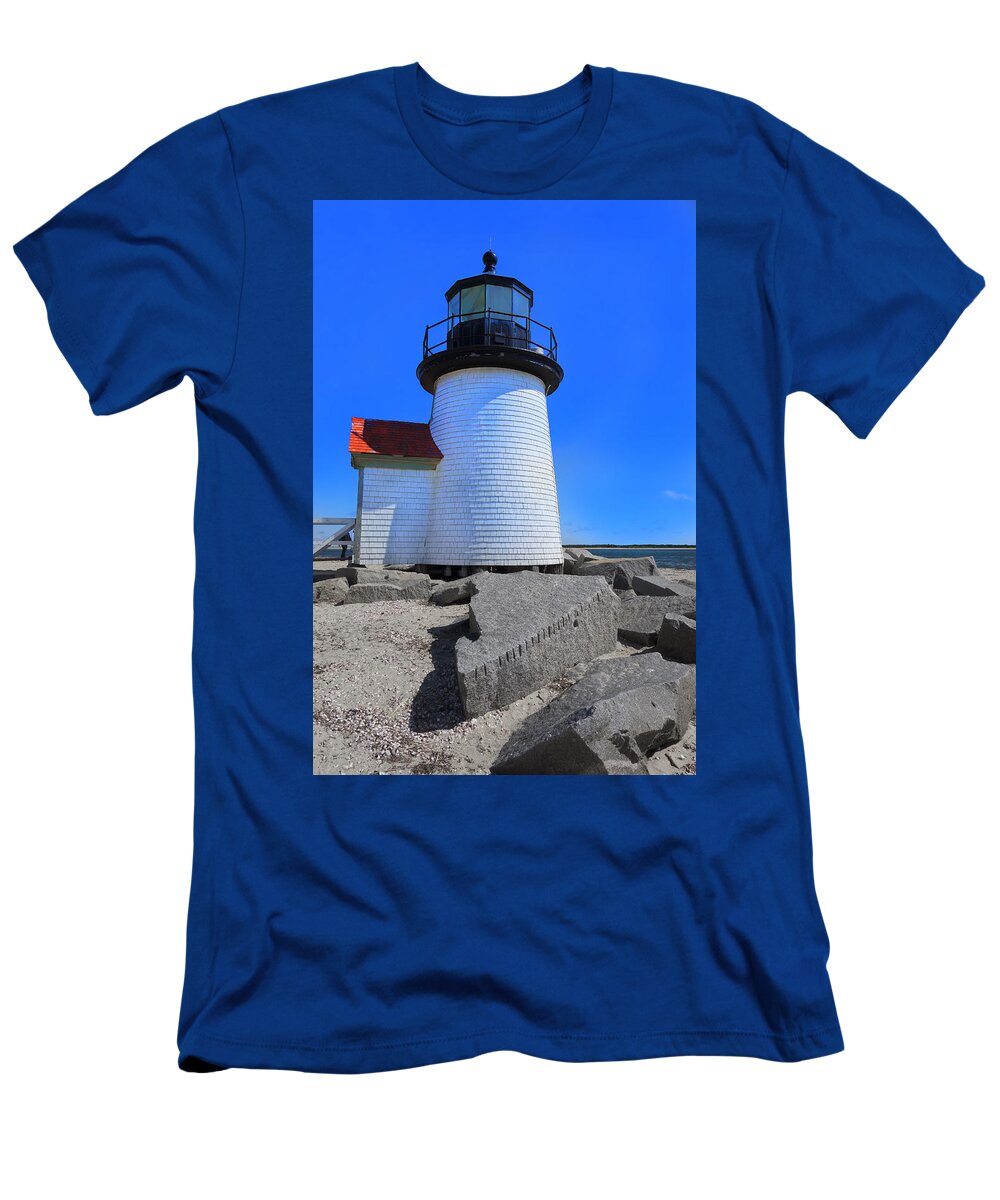 Nantucket Lighthouse Artwork T-Shirt featuring the photograph Nantucket Lighthouse #4 by Carlos Diaz